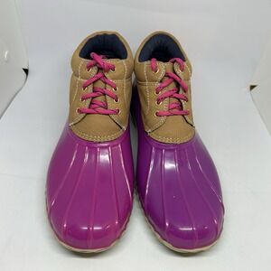 Tommy Hilfiger TWheat-M Pink Rain/Snow Duck Boot Size 9M
